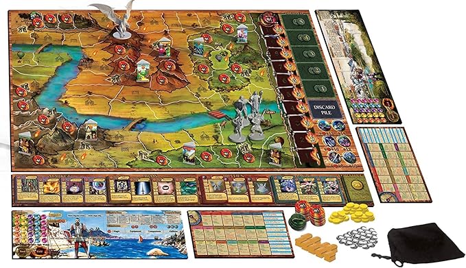 Revised Edition - Cooperative/Competitive/Solo Game Modes | Fixed Manual Cards & Mini's | Fantasy Board Game | D&D RPG Style | Adventure with Resource Management Tabletop Game | 1-4 Players