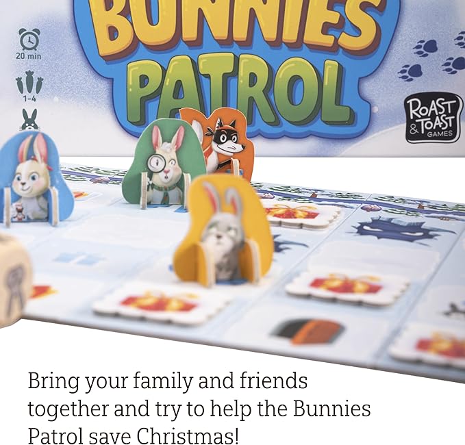 The Bunnies Patrol | Family Board Game | Board Game for Adults and Family | Adventure Board Game | Ages 5+ | for 2 to 4 Players | Average Playtime 20 Minutes