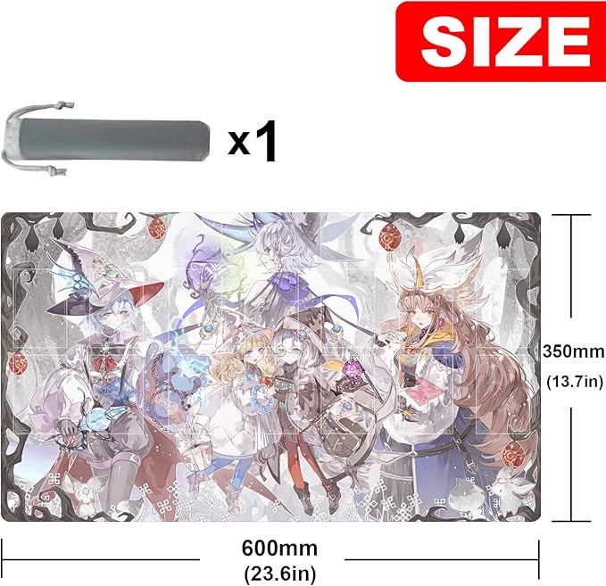 ygo playmat Gaming Competition Pad Mat Card Binder Deck 23.6x13.7in