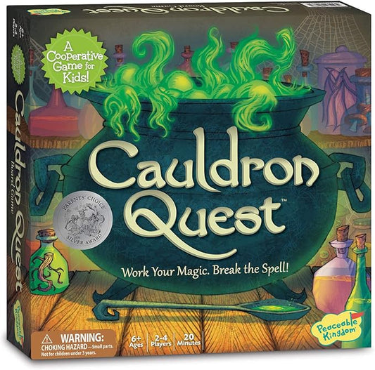 Peaceable Kingdom Cauldron Quest Cooperative Potions and Spells Game for Kids