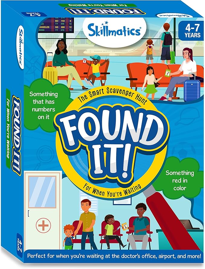 Skillmatics Scavenger Hunt Card Game - Found It for When You're Waiting, Travel & Learning Toy, Fun Family Game, Gifts for Girls, Boys, Kids Ages 4, 5, 6, 7