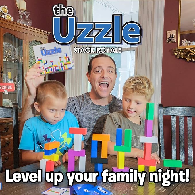 Stack Royale 3.0 by Uzzle Games (Bundle), Fun & Fast Family Board Games for Children & Adults, Block & Color Puzzle Games for Ages 4+