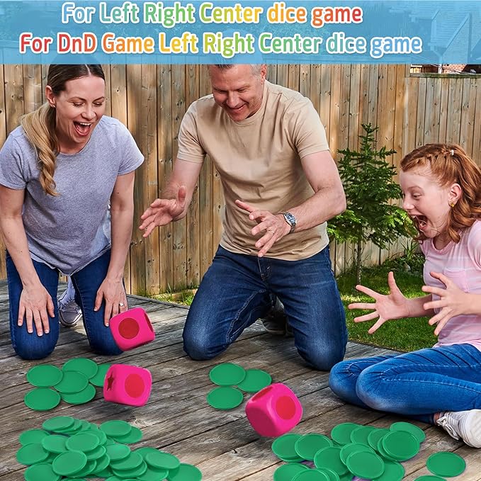 Coopay 1000 Pieces 1 Inch Bingo Chips Bulk, Bingo Markers for Math Practice, Plastic Learning Counters Disks Counting Discs and Poker Chips Game Tokens Kids Reward (Green)