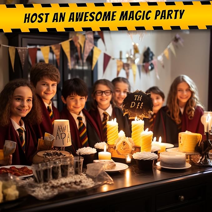 | Escape Room Party | Magic Harry | Ages 5 to 12 | 1-25 Players | Kids Birthday Escape Board Game in a Box | + Party Decorations and Balloons