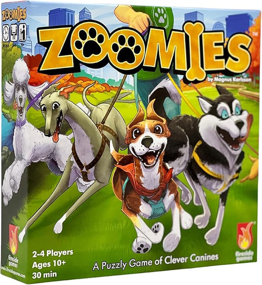 Zoomies – Fast-Paced Dog Walking Family Card Board Game Fun for All Ages Quick Play 2 to 4 Players Ages 10+