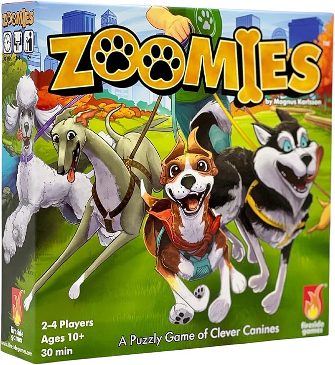 Zoomies – Fast-Paced Dog Walking Family Card Board Game Fun for All Ages Quick Play 2 to 4 Players Ages 10+