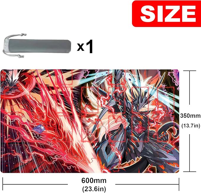 ygo playmat Gaming Competition Pad Mat Card Binder Deck 23.6x13.7in