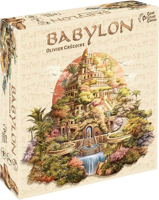 | Babylon | Family Strategy Board Game | 3D Tile Placement | 2 to 4 Players | 60 Minutes | Ages 8+