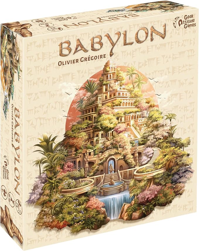 | Babylon | Family Strategy Board Game | 3D Tile Placement | 2 to 4 Players | 60 Minutes | Ages 8+