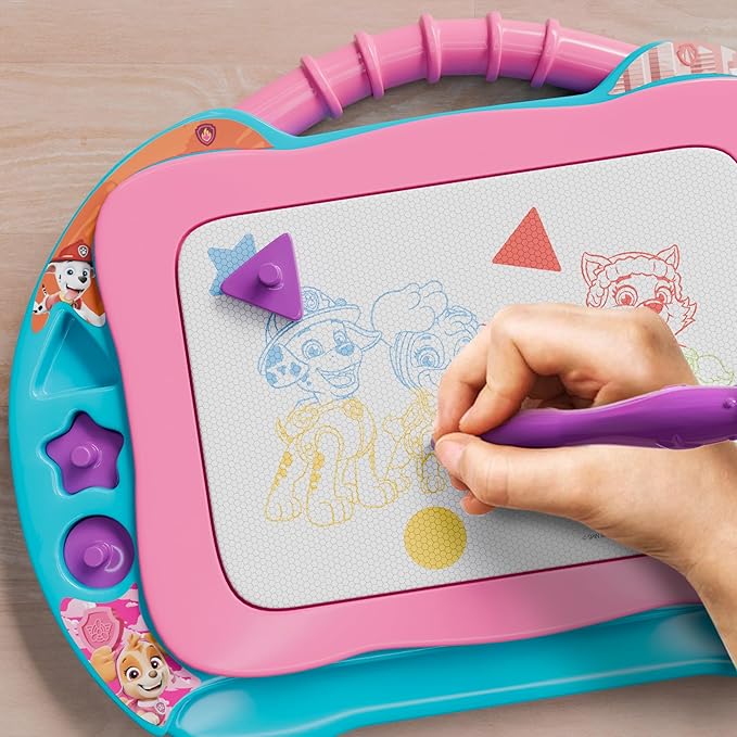 Lollipop Paw Patrol Magnetic Drawing Board - Limitless Creativity with Easy Erasing - Mess-Free Fun, Smart Storage, and Kid-Friendly Design for Creative Adventures - Pink Color