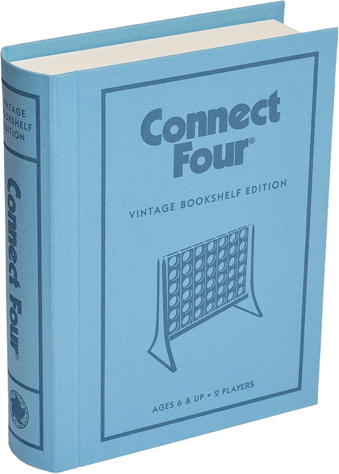 WS Game Company Connect Four Vintage Bookshelf Edition