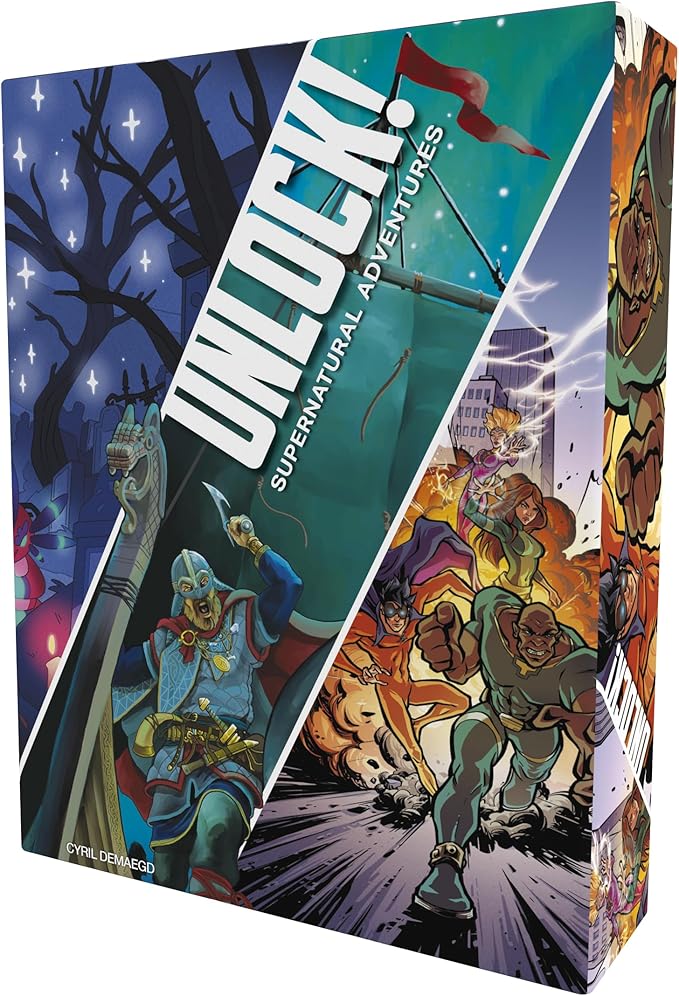 Space Cowboys Unlock! Supernatural Adventures Card Game - Escape Room-Inspired Cooperative Adventure, Fun Family Game for Kids and Adults, Ages 10+, 1-6 Players, 1 Hour Playtime, Made