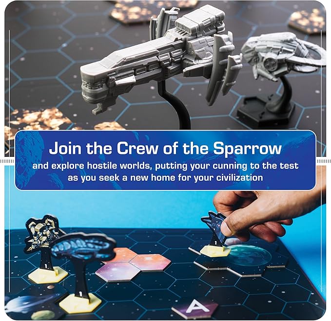 Stars of Akarios Strategy Campaign Board Game, Science Fiction Board Games for Adults & Kids, Epic Legacy Adventure, Cooperative Games (Ages 13+) 1-4 Players