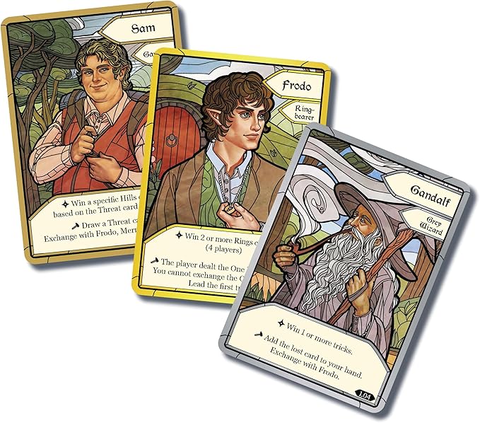 The Lord of The Rings The Fellowship of The Ring Trick-Taking Game - A Cooperative Card Adventure! Strategy Game for Kids & Adults, Ages 10+, 1-4 Players, 20 Minute Playtime, Made by Office Dog