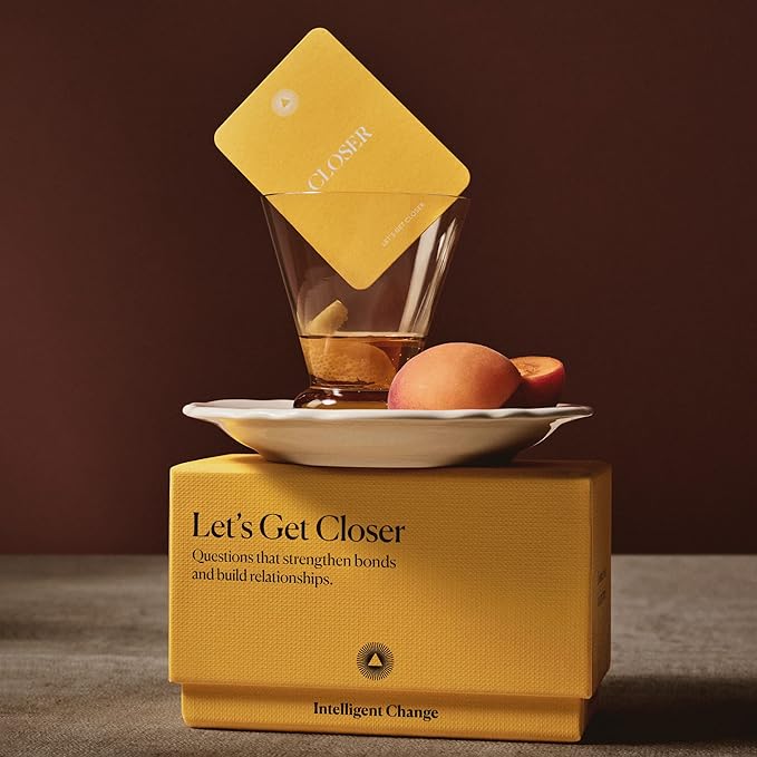 Intelligent Change Get Closer Social Bonding Card Game, Conversation Starters with Fun Questions & Activities, Talking Games for Adults, Icebreaker Game with 100 Question Cards