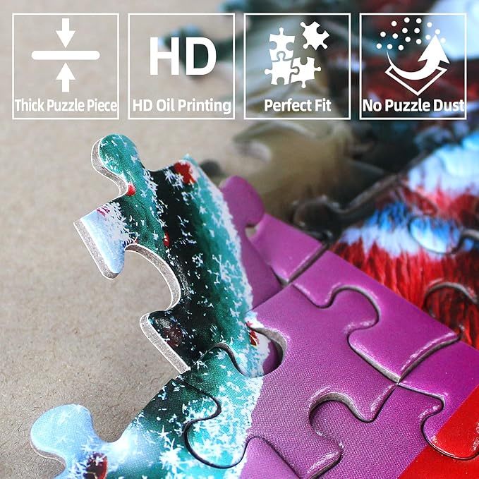 500 Piece Puzzles for Adults Autumn Lakeside House Jigsaw Puzzles for Adults Fall Village Landscape Jigsaw Puzzles 500 Pieces Challenging Family Puzzle for Women Men Seniors Size is (21"x15")