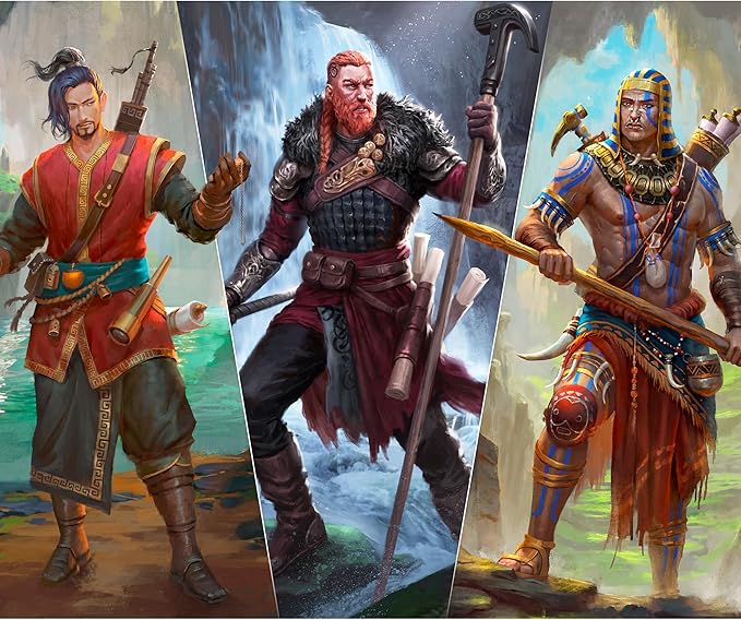 Monumental Duel - Exploration - Civilization Deck-Building Board Game, Strategy Game, Combine Or Standalone, Ages 10+, 2 Players, 60-90 Min