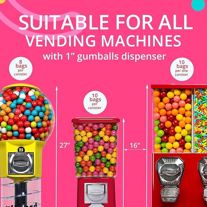 Razzles Candy Gum - 1.7LB Bag of Original Fruit-Flavored Bubble Gum - Vending Machine Refill Bulk Chewing Gum for Kids & Adults