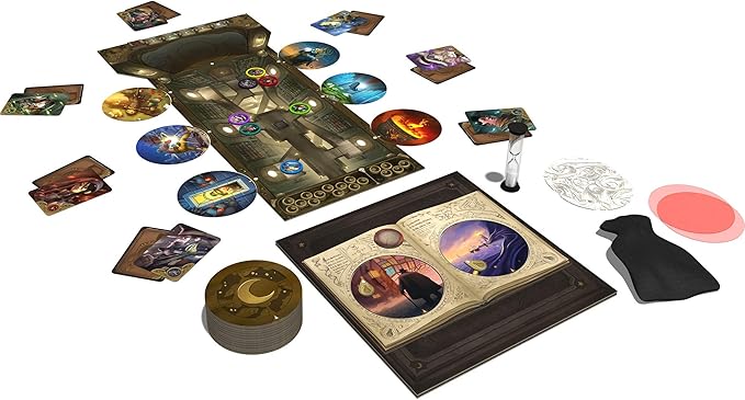Obscurio Board Game - Navigate The Sorcerer's Library in This Intriguing Game! Cooperative Game for Kids and Adults, Ages 10+, 2-8 Players, 45 Minute Playtime, Made by Libellud