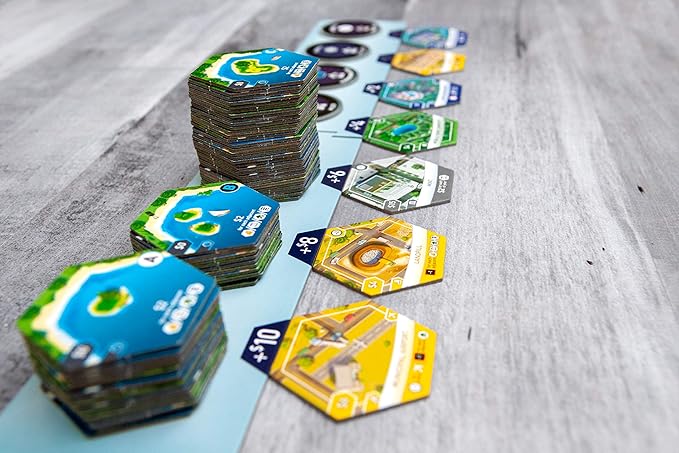 Suburbia, Thematic City Building Strategic Board Game, Tile Laying Board Game, Fun Game for Adults