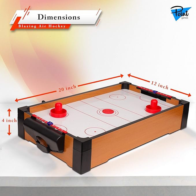 Point Games Hockey Table, Mini Table Games for Kids, Arcade Game for Boys & Girls, Great Gift fro Children Ages 3+