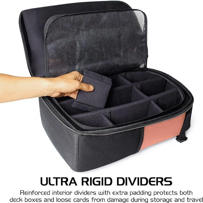 ENHANCE MTG Backpack TCG Card Storage - TCG Backpack for Deck Boxes, Sleeved Cards, Playmats, MTG Accessories