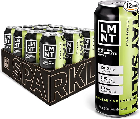 Drink LMNT Sparkling Electrolyte Drink - Citrus Salt | 12-Count