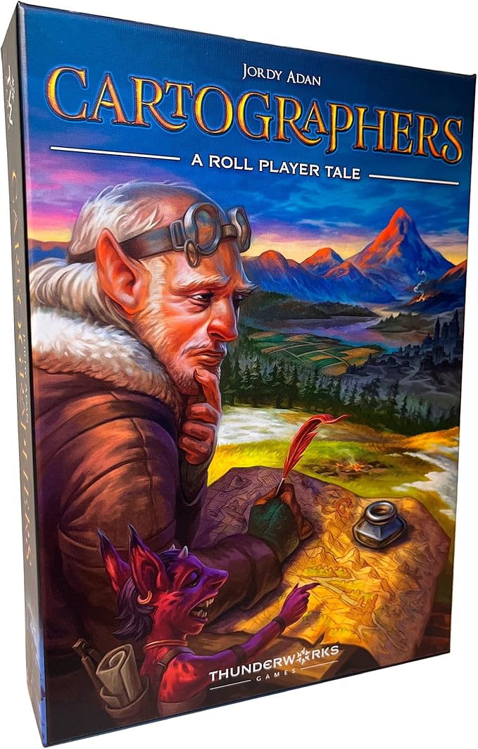 Cartographers: A Roll Player Tale | Award-Winning Game of Fantasy Map Drawing | Strategy Board Game | Flip and Write | Family Game for 1-100 Players | 30-45 Minutes