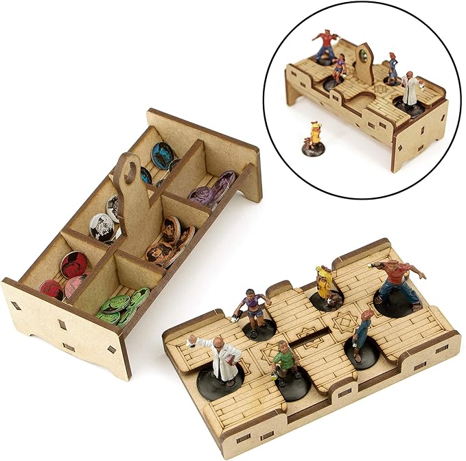 TowerRex Organizer for Betrayal at House on The Hill 2nd Ed Board Game, Widow's Walk Expansion, Storage Insert, Accessories Upgrade