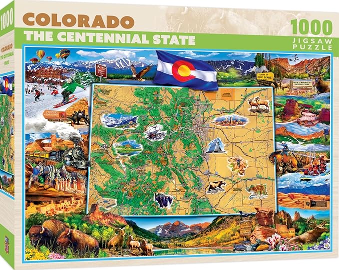 MasterPieces - 1000 Piece Jigsaw Puzzle, Colorado National Park, Fun for Adults, Family, Kids 19.25"x26.75"
