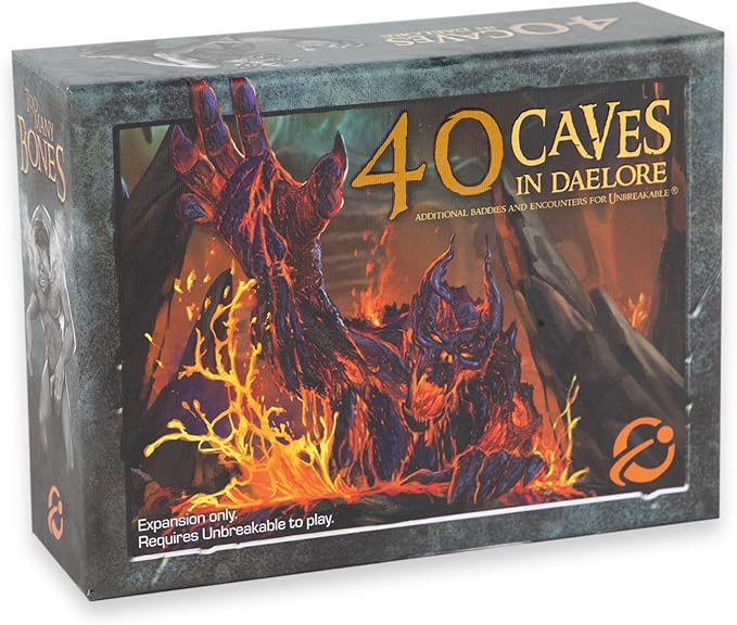 Chip Theory Games Too Many Bones: 40 Caves in Daelore Dice-Builder Roleplaying Game Expansion Strategic Fantasy RPG Game Accessories for Ages 14 and Up, 1-4 Players