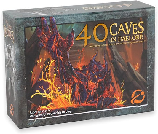 Too Many Bones: 40 Caves in Daelore Expansion – Tabletop Dice-Builder Fantasy RPG Game Add-on