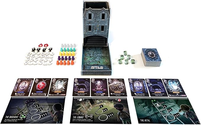 Don't Go in There Board Game - Haunted House Adventure Game, Strategy Game for Kids & Adults, Ages 14+, 2-5 Players, 30 Minute Playtime, Made by R2i Games