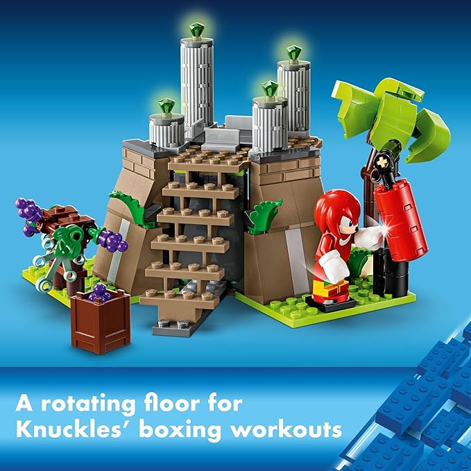 LEGO Sonic The Hedgehog: Knuckles and The Master Emerald Shrine Collectible Video Game Toy Building Set, Comes with 2 Sonic Action Figures, Gamer Gift for Boys and Girls Ages 8 and Up, 76998