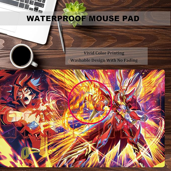 ygo playmat Gaming Competition Pad Mat Card Binder Deck 23.6x13.7in
