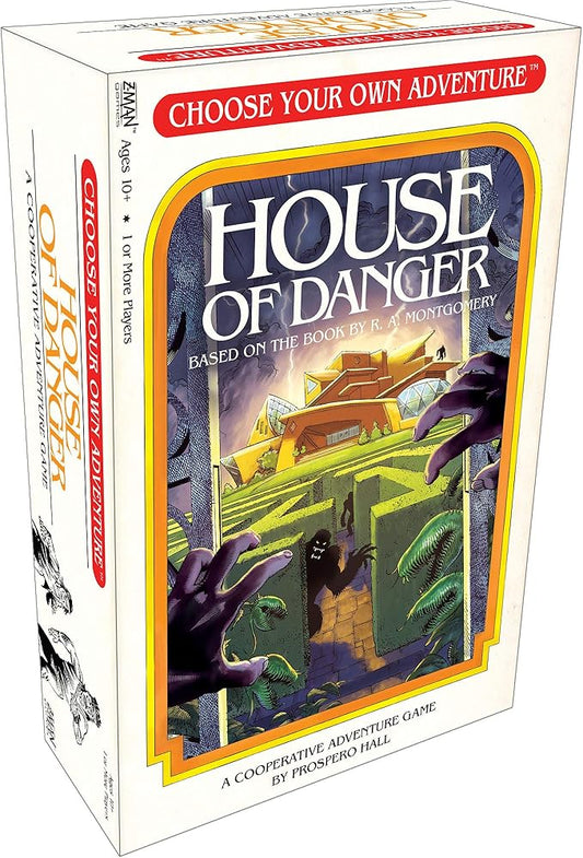 Choose Your Own Adventure House of Danger Board/ Strategy Game | Cooperative Adventure Game for Adults and Kids | Ages 10+ | 1+ Players | Average Playtime 1+ Hours | Made by Z-Man Games