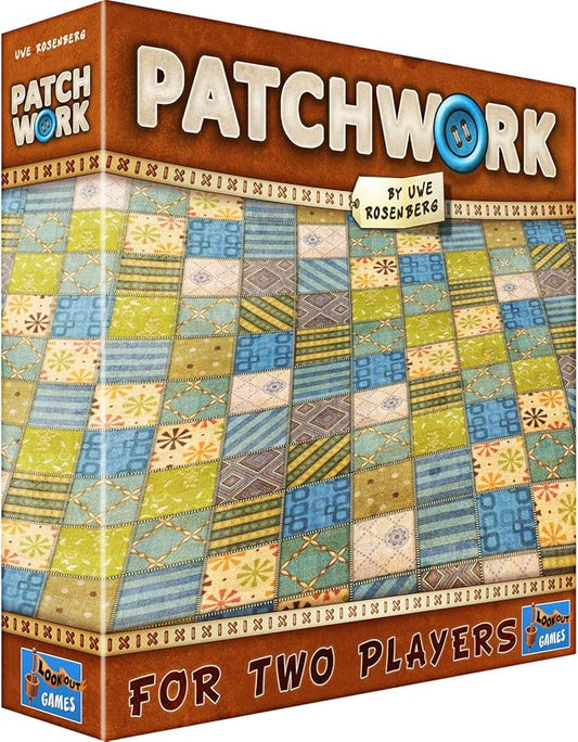Patchwork Board Game - A Two-Player Quilting Strategy Game by Uwe Rosenberg! Interactive Puzzle Game for Kids & Adults, Ages 8+, 2 Players, 30 Minute Playtime, Made by Lookout Games