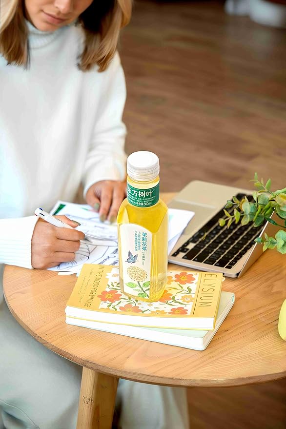 ORIENTAL LEAF Unsweetened Iced Tea – Bottled Jasmine Tea, 16.9 FL oz bottles (Pack of 15), Sugar Free, 0 Calories