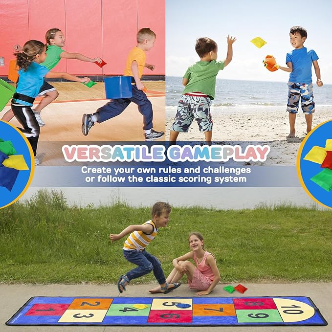 TOY Life Bean Bags Toss Carnival Game, Cornhole, Outdoor Toys for Kids Ages 4-8, Backyard Game Sports & Outdoor Play, Outside Toys for Ages 5-7, Family Lawn Yard Games Birthday Party, Gift for Boys