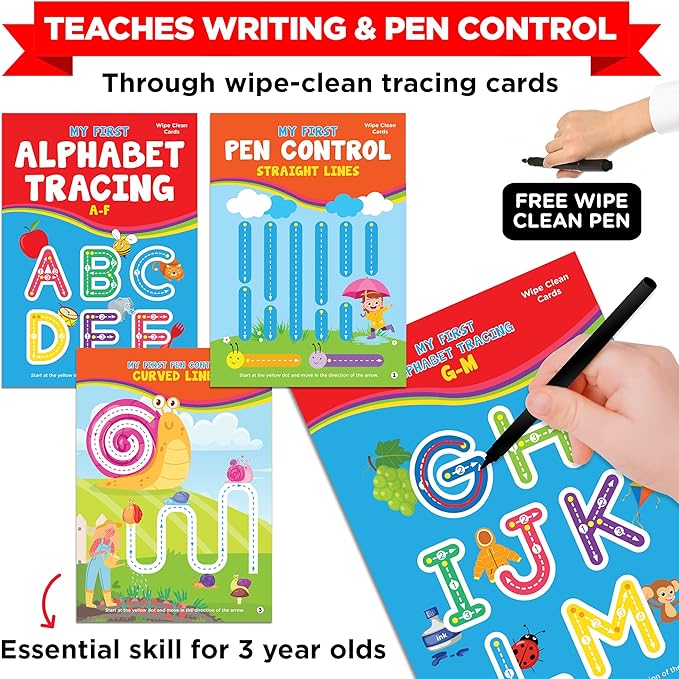 Toys for 3 Year Old Boys/Girls | Gift for 3 Year Old Kids | Board Books and Fun Activities | Learning and Educational Toys & Games (1 Box Set)