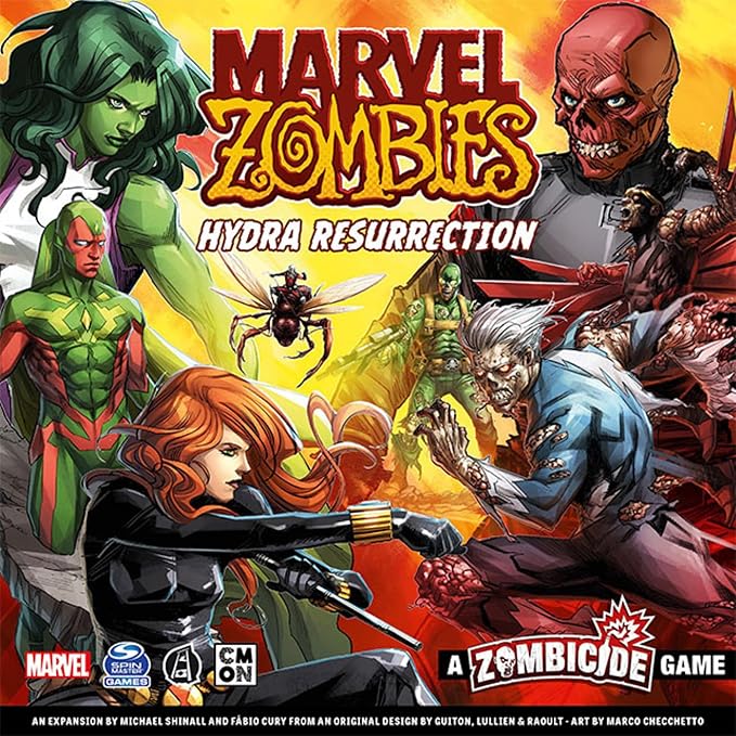 Marvel Zombies: A Zombicide Game - Hydra Resurrection - Battle Red Skull's Zombie Hydra Soldiers! Cooperative Strategy Game, Ages 14+, 1-6 Players, 90 Minute Playtime, Made by CMON