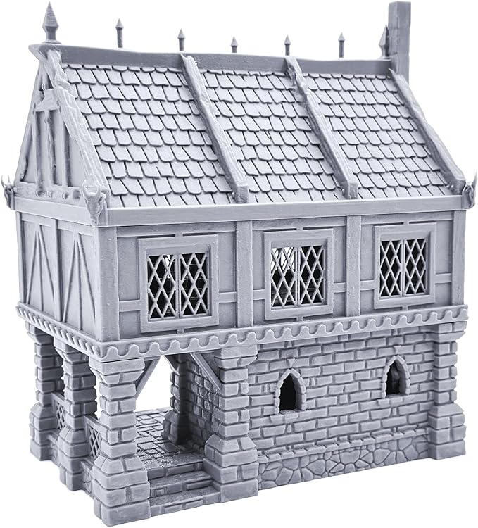 EnderToys Ulvheim Small Merchant House by Terrain4Print, 3D Printed Tabletop RPG Scenery and Wargame Terrain 28mm Miniatures