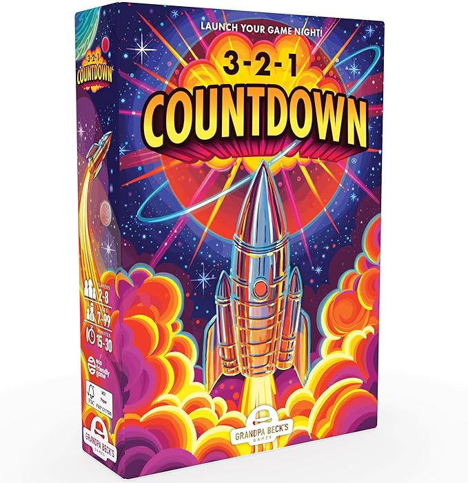 Grandpa Beck's Games 3-2-1 Countdown | Hand Elimination Card Game for Kids, Teens, Family & Adults | from The Makers of Cover Your Assets | 2-8 Players Ages 7+