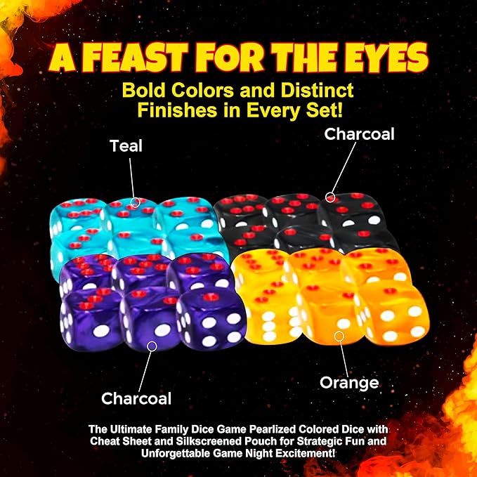 4-Fun Pack: The Ultimate Family Game for Parties, Game Nights, and Tabletop Fun – A Roll-and-Write Dice Game Full of Strategy, Excitement, and Endless Replayability!