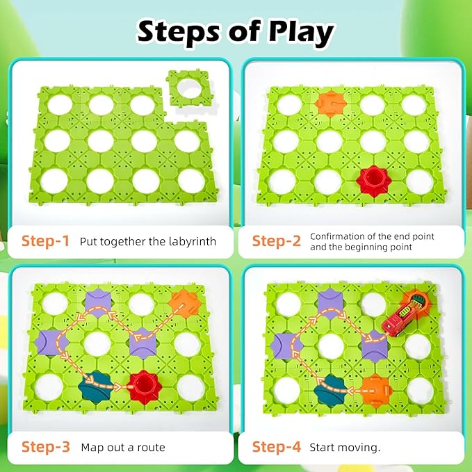 DIY STEM Board Games Kids Toys,Road Builder Educational Learning Toys for Kids, Montessori Logic Puzzles Brain Teasers Toy Preschool Classroom Gifts for Age 4-12 Year Old