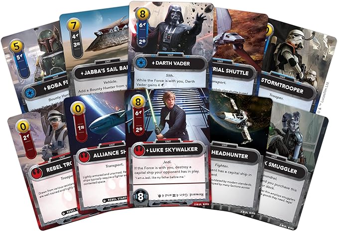 Fantasy Flight Games Star Wars The DeckBuilding Game | Strategy Card Game | Head-to-Head Tactical Battle Game for Adults & Kids | Ages 12+ | 2 Players | Average Playtime 30 Minutes (FFGSWG01)