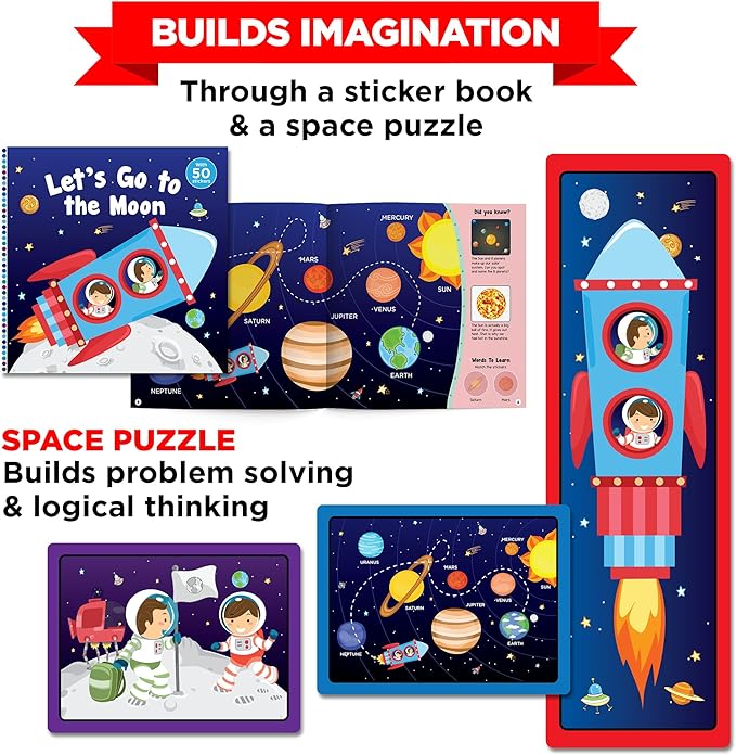 Toys for 3 Year Old Boys/Girls | Gift for 3 Year Old Kids | Board Books and Fun Activities | Learning and Educational Toys & Games (1 Box Set)