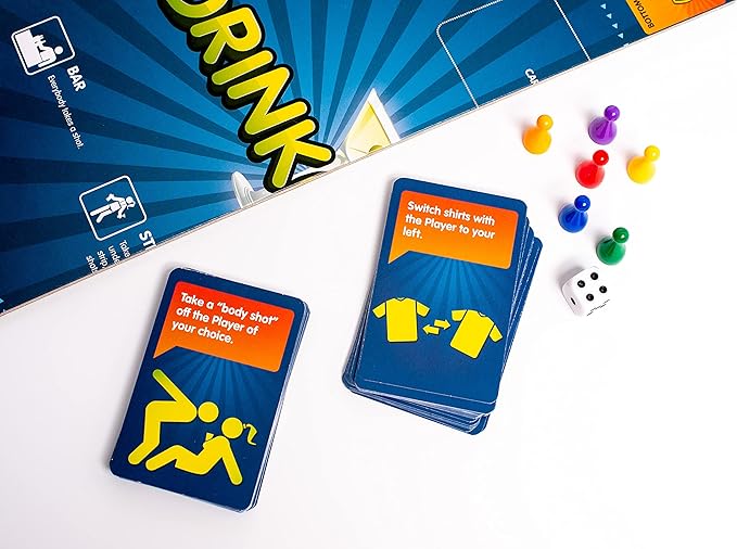 – The King of Drinking Games – Combined Board/Table Party Games for Adults and Students with 50 Expansion Cards with Tasks, An (Un)Forgettable Experience, A Drinking Game Gift Set