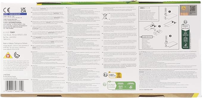 John Deere Tractor Toy and Toy Drill - Toddler STEM Take Apart Toys with 16 Individual Pieces and Kids Tools - Kids Building Toys Ages 3 Years and Up