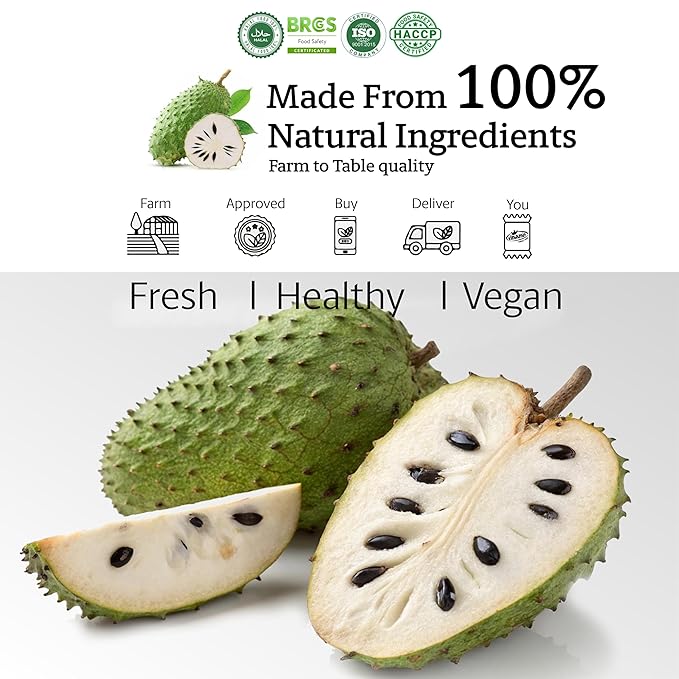Vinamit Soft Dried Spicy Soursop | 3.5 oz Bag | Spicy Tropical Fruit Snack | Vegan, Gluten-Free, No-GMO | High in Fiber | Ideal for Travel & Healthy Snacking